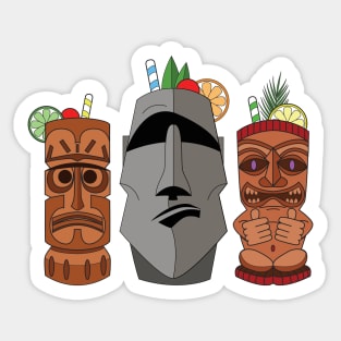 Tiki Trio Sticker